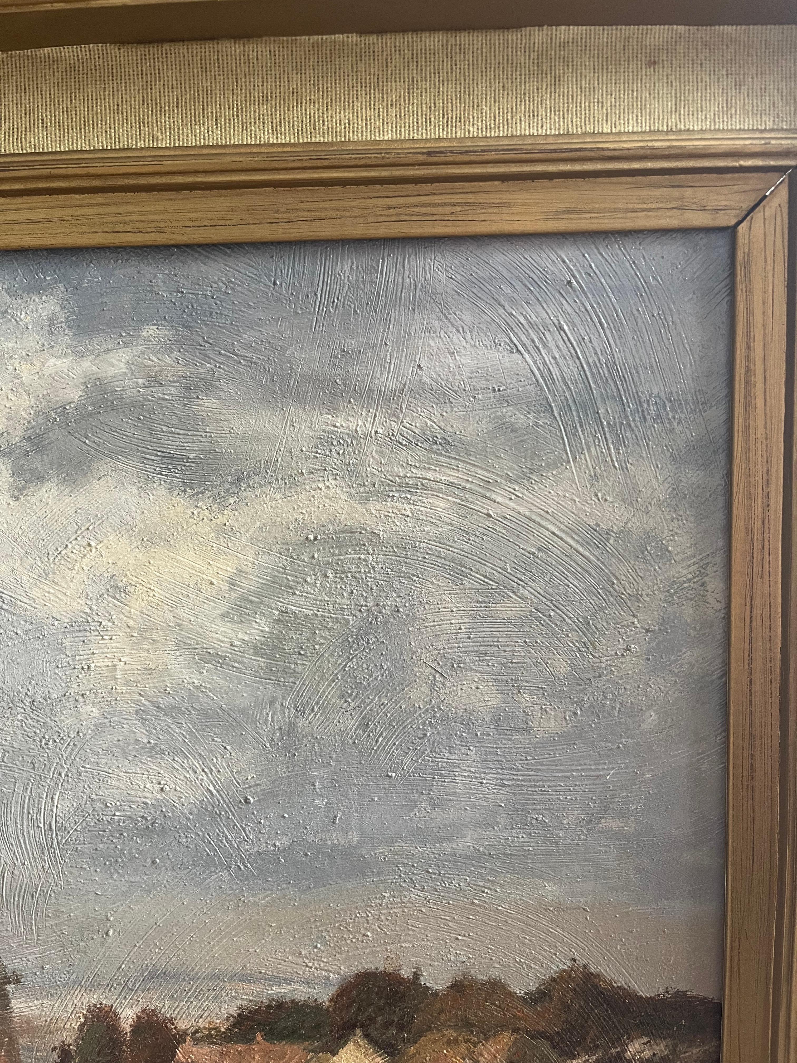 John Ormondroyd, Norfolk scene with windmill, Follower of Edward Seago For Sale 7