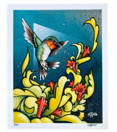 Velocity & Vibrancy Fine Art Print - Limited Edition Urban Hummingbird Print