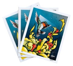 Velocity & Vibrancy Fine Art Print - Limited Edition Urban Hummingbird Print