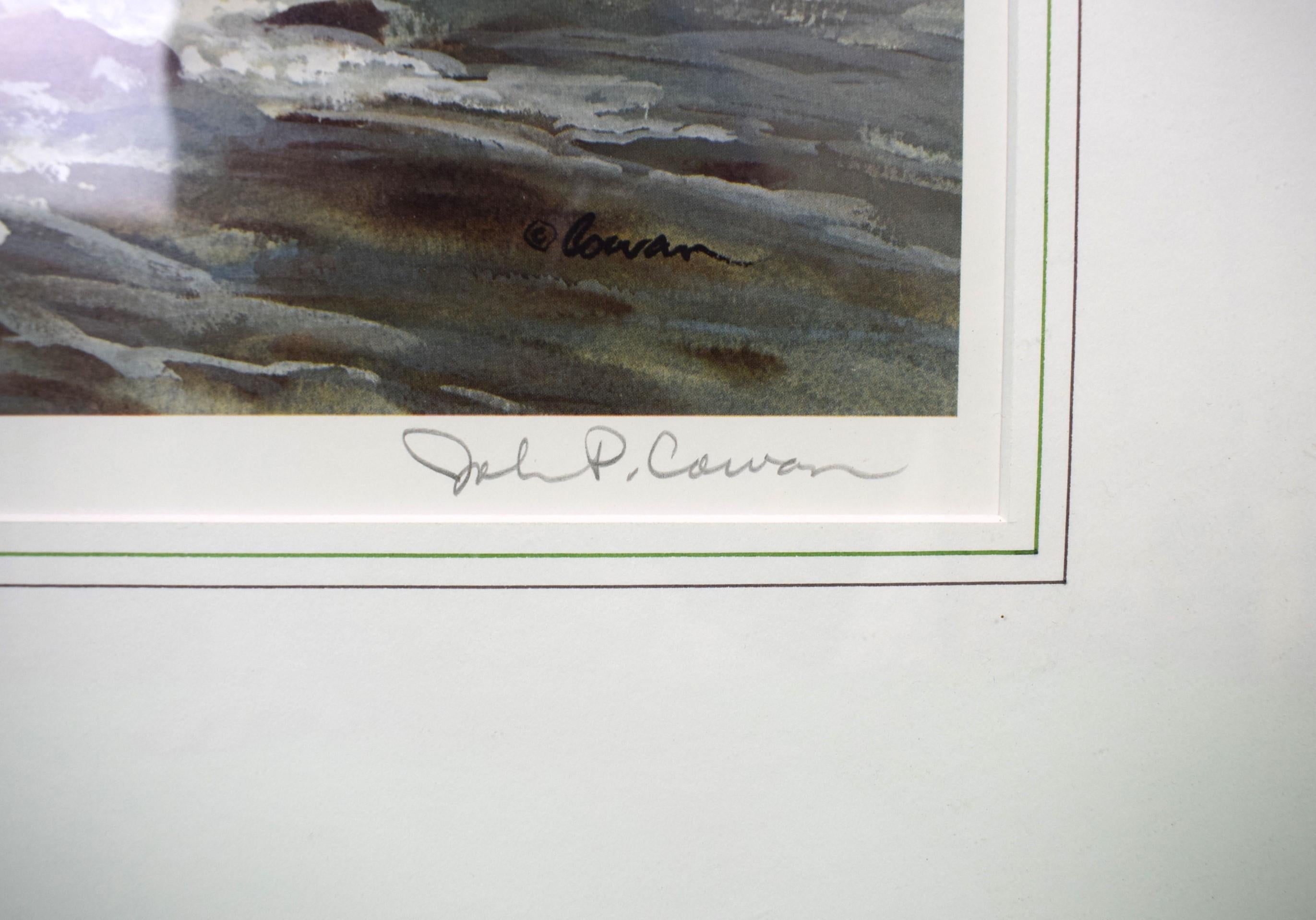 john p cowan signed print