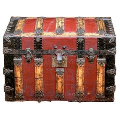 John P. Shriner & Co. Domed Steamer Trunk