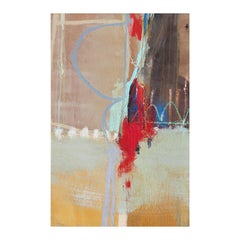 Yellow, Red, Blue, and Green Toned Abstract Geometric Painting (4/4)