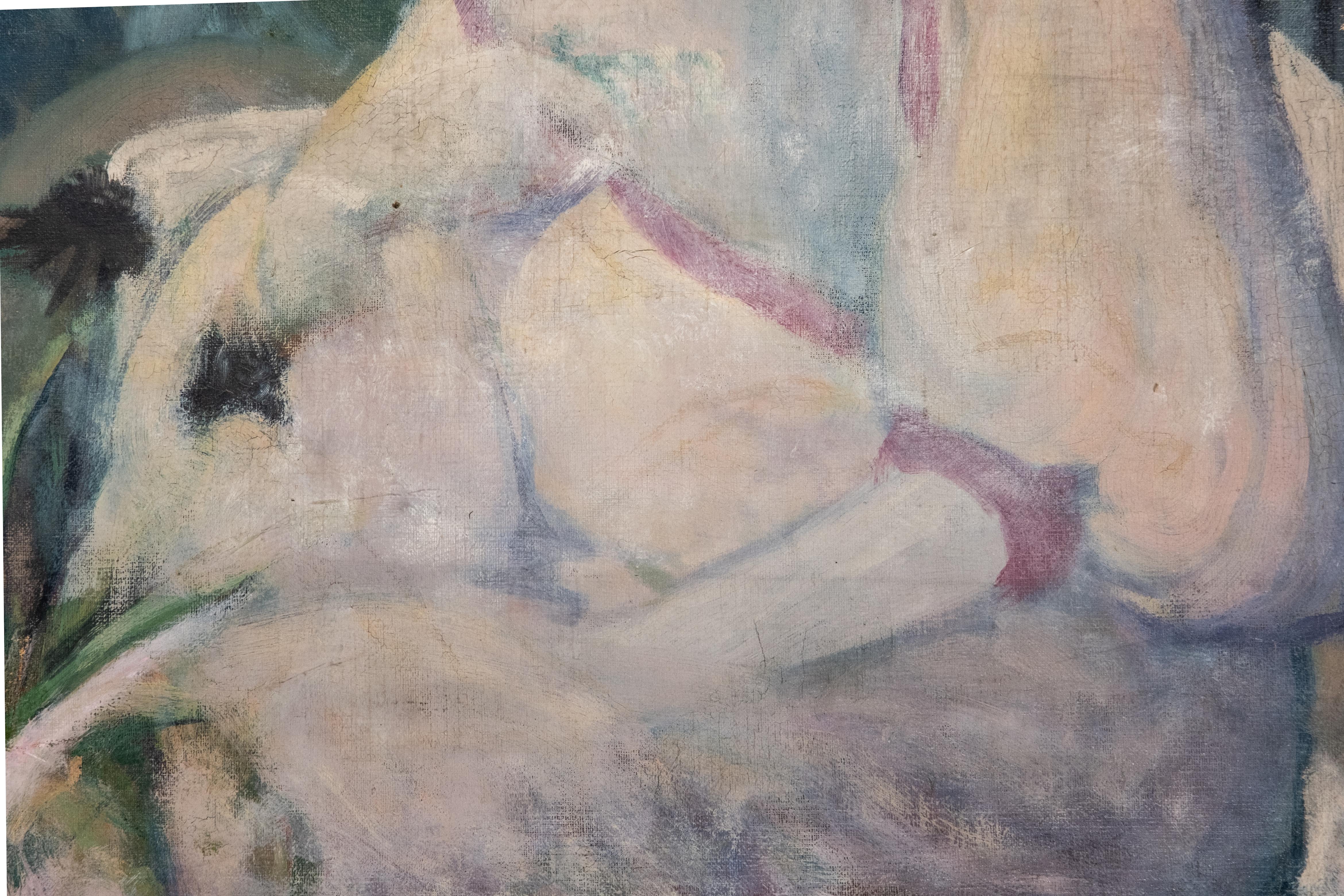 Canvas John Palmer Wicker, 'Portrait of a Woman in a Landscape
