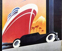 Original Vintage Music Concert Poster Rolling Stones European Tour Pasche Art