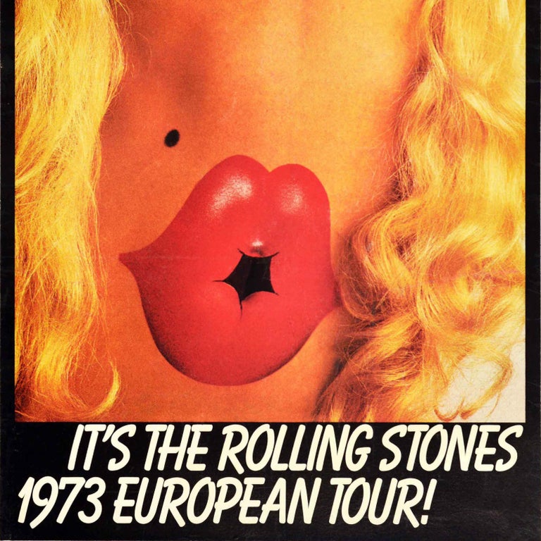 John Pasche, David Thorpe - Original Vintage Music Concert Poster Rolling  Stones European Tour Nude Pasche For Sale at 1stDibs | john pasche art,  vintage rolling stones concert posters for sale