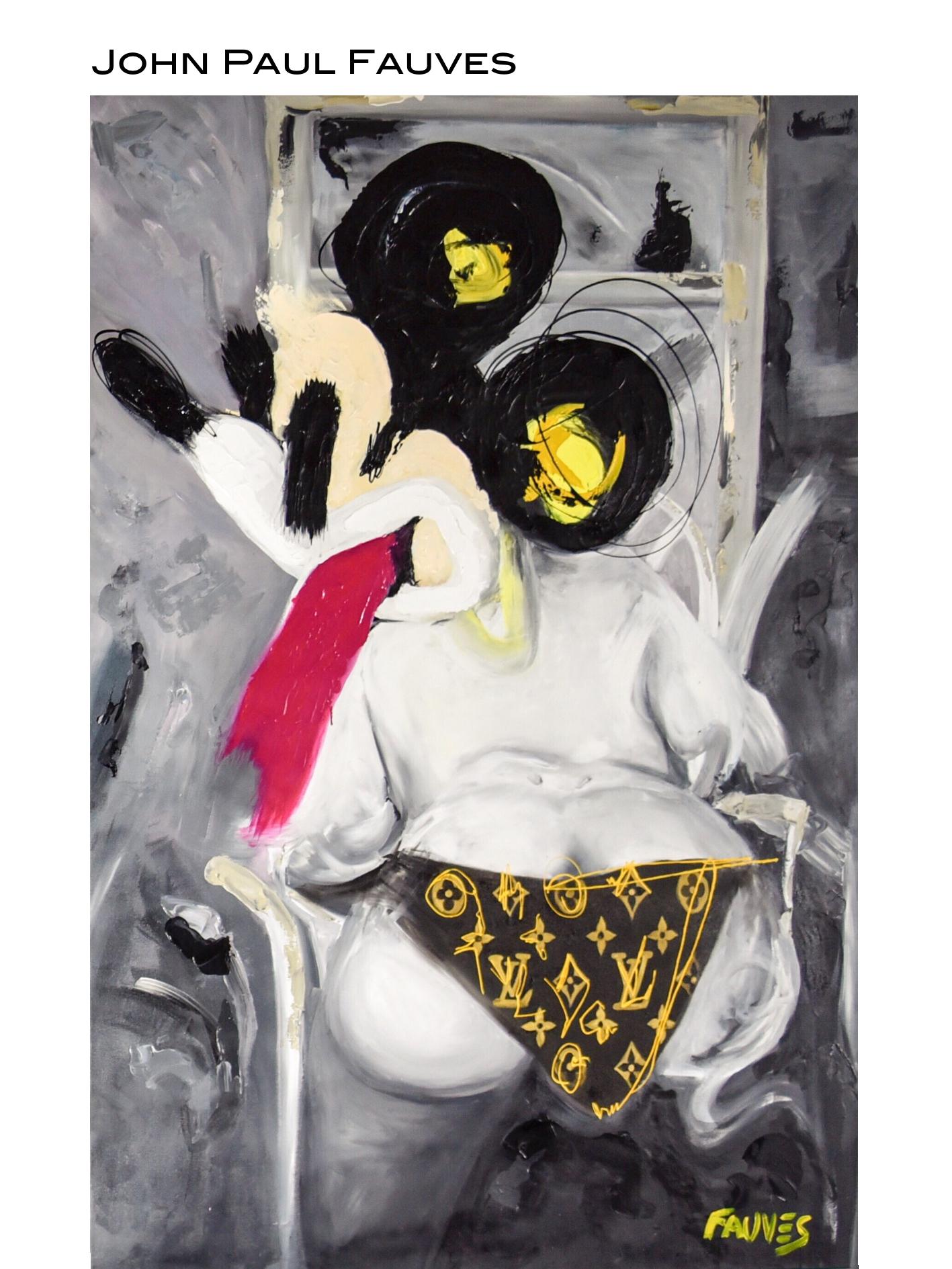 Mickey Under Louis - Painting by John Paul Fauves