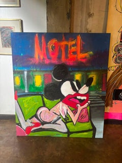 Peinture pop art « Free From Sin » (55 x 47 pouces) de John Paul Fauves