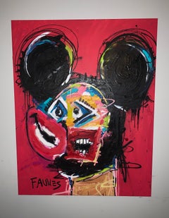 "In That Place" Mixed media Painting 53.5" x 43" inch by John Paul Fauves
