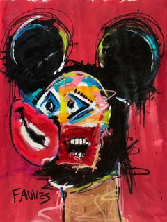 "In That Place" Mixed media Painting 53.5" x 43" inch by John Paul Fauves 