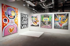 "It is Time" Pop Art Painting 57 x 48 in by John Paul Fauves