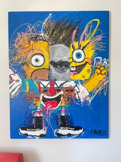 "James BOB" Pop Art James Dean Painting 66 x 52 inch by John Paul Fauves