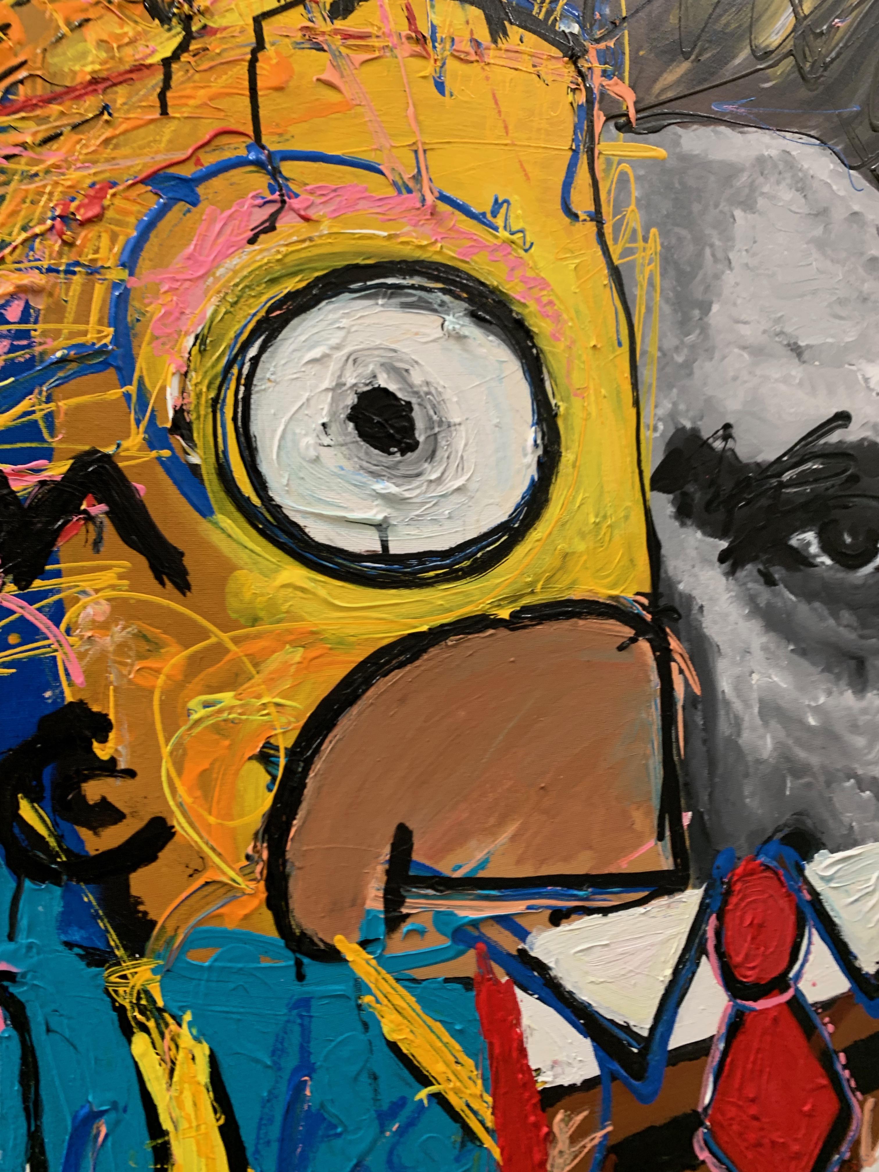 „James BOB“ Pop Art James Dean Gemälde 66 x 52 Zoll von John Paul Fauves im Angebot 6