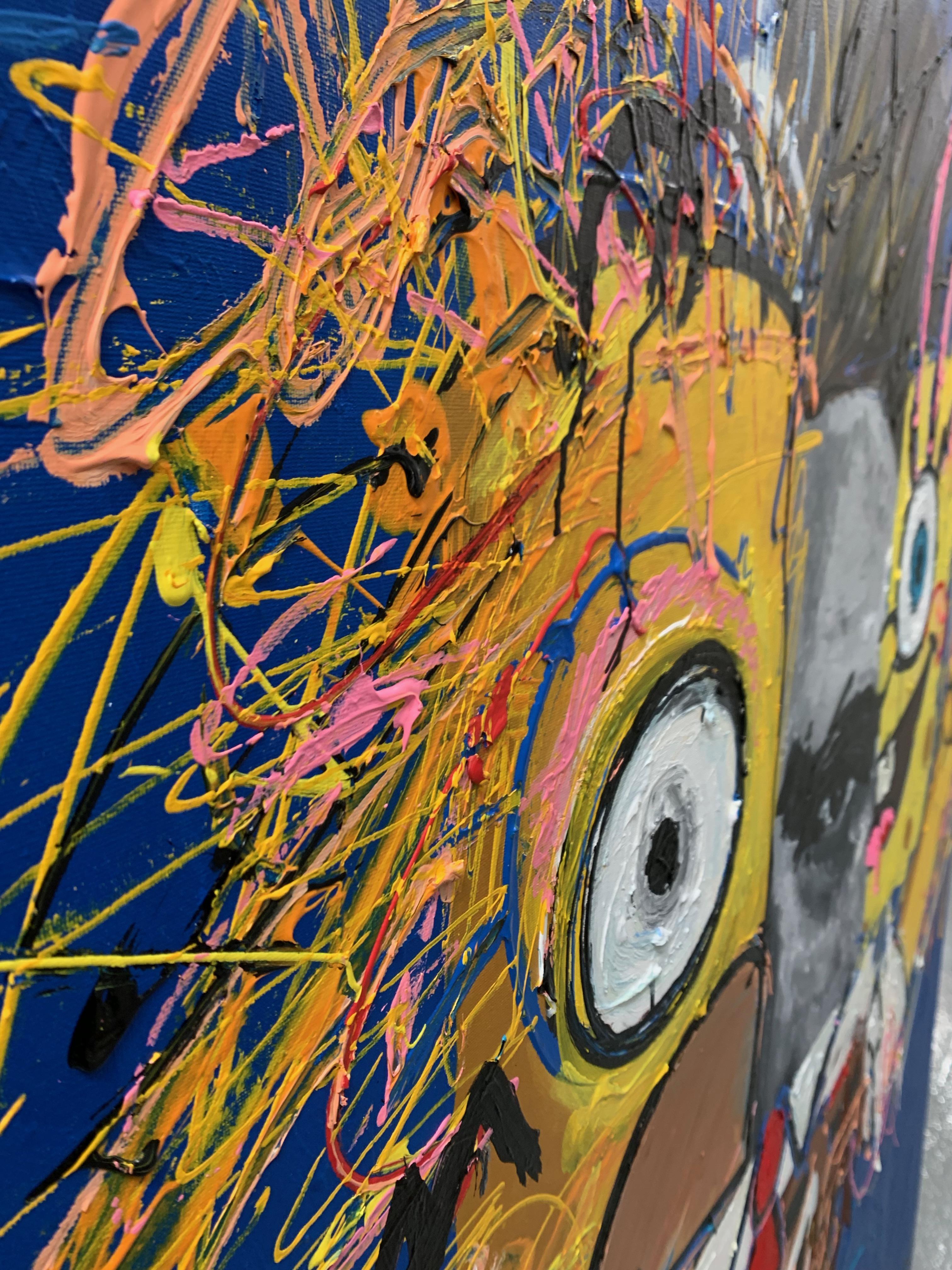 „James BOB“ Pop Art James Dean Gemälde 66 x 52 Zoll von John Paul Fauves im Angebot 11