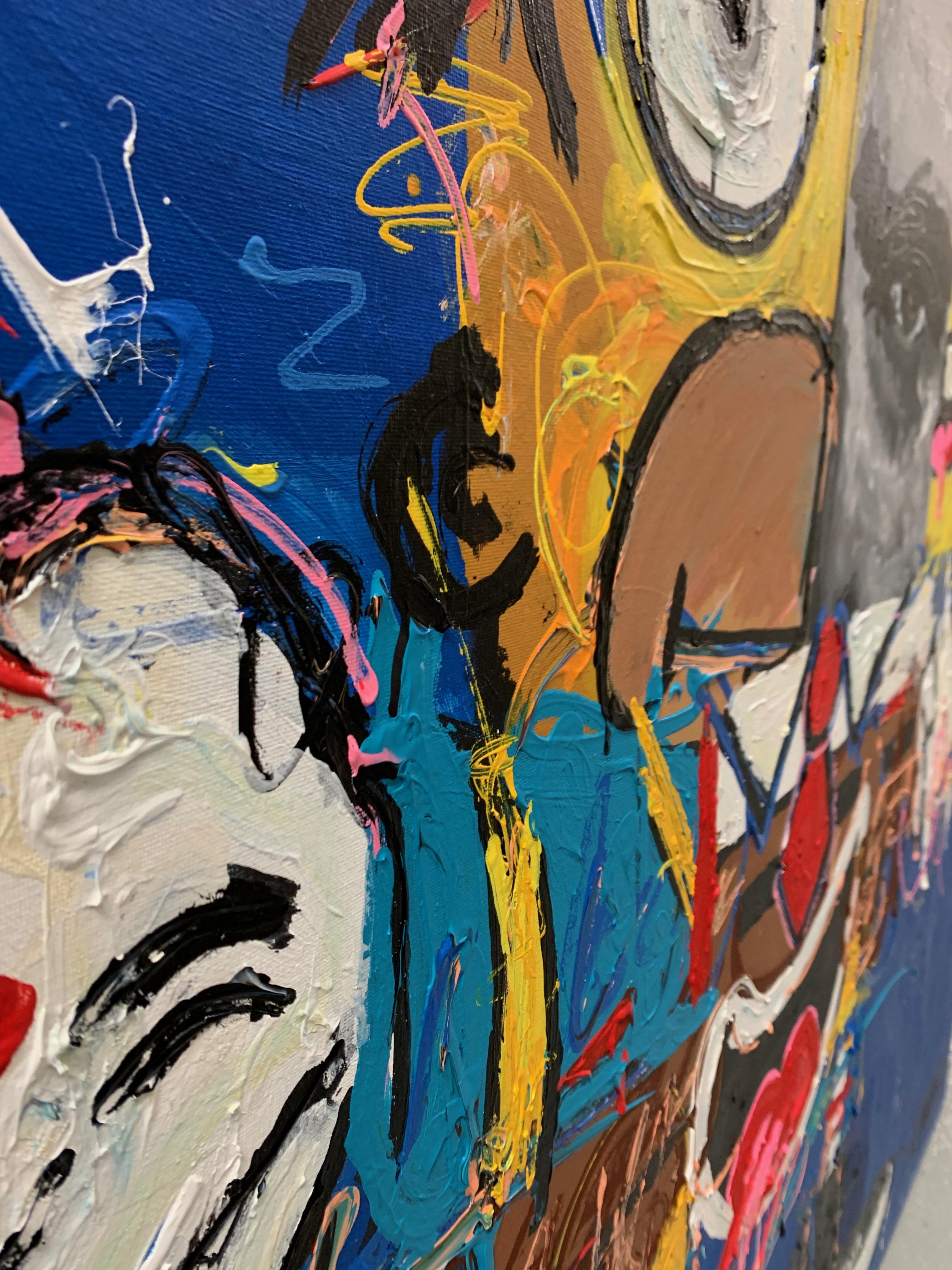 „James BOB“ Pop Art James Dean Gemälde 66 x 52 Zoll von John Paul Fauves im Angebot 12