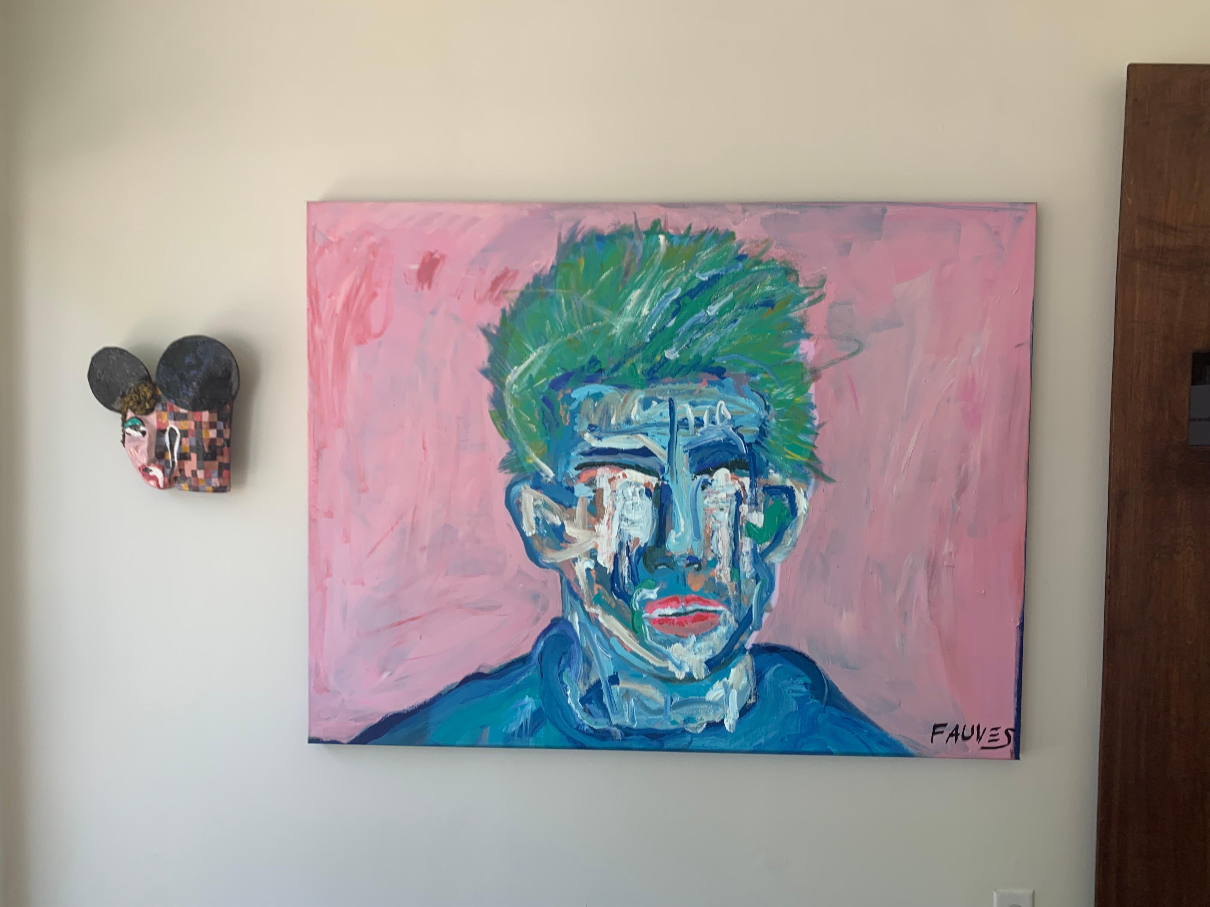 „James Dean“, Gemälde in Mischtechnik, 48