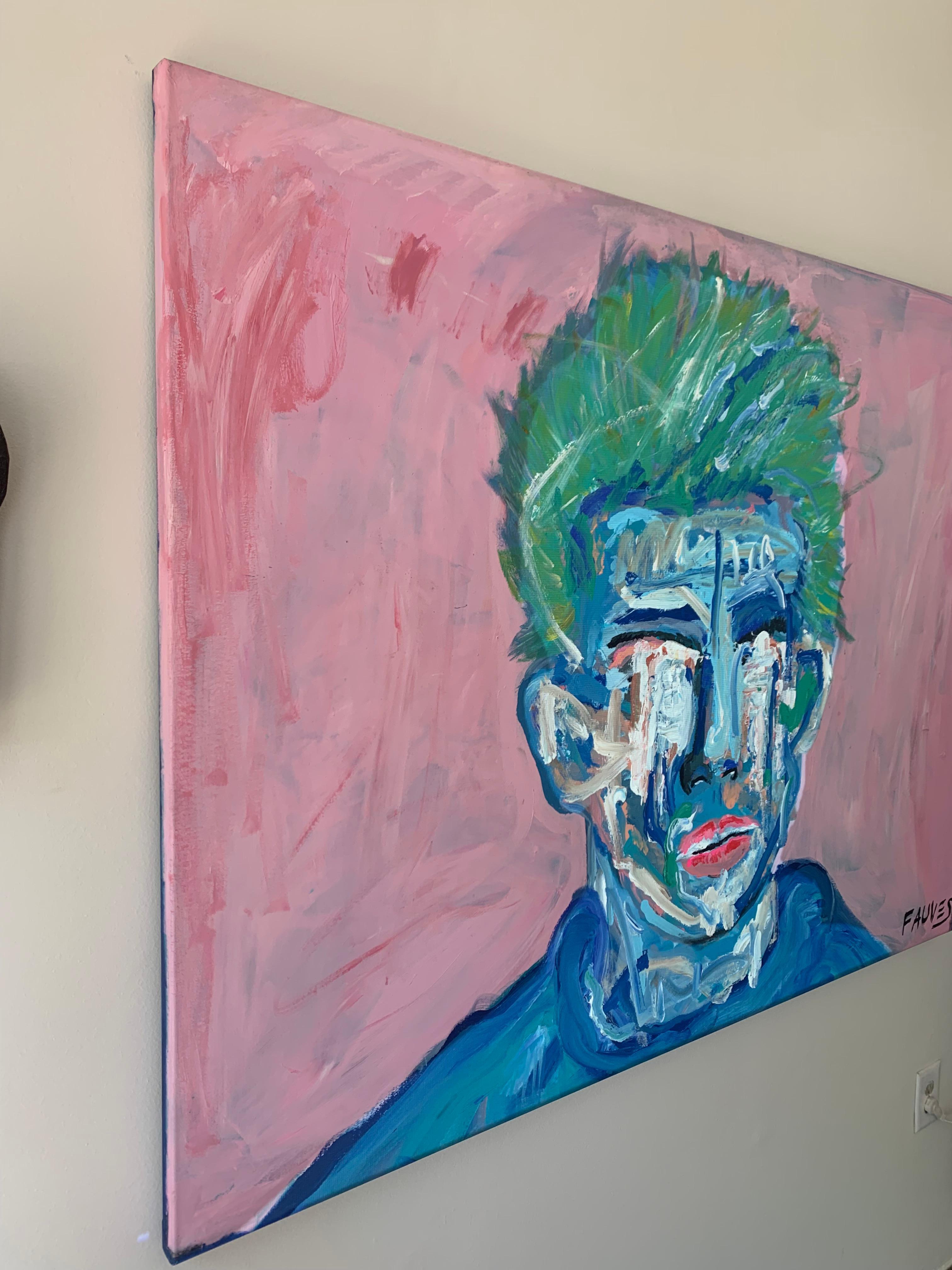 „James Dean“, Gemälde in Mischtechnik, 48