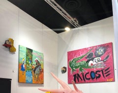 "Micoste" cuadro en técnica mixta 62" x 82" in de John Paul Fauves