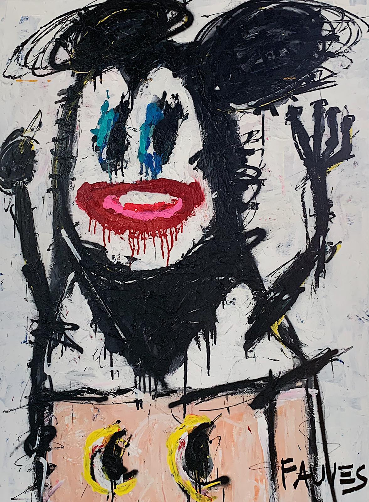 "RAT HOLE" Mixed media Painting 49x36 inch by John Paul Fauves  

2017
Mixed media, acrylic and oil on canvas 
49" × 36" inch 

ABOUT John Paul FAUVES: 
John Paul Fauves (born in 1980) is a contemporary Artist from Costa Rica . His artistic journey