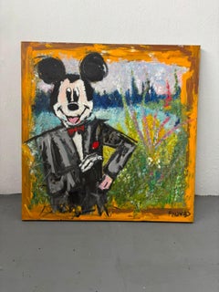 "Van Gogh Artless" Pop Art Painting 47 x 47 in by John Paul Fauves