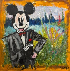 "Van Gogh Artless" Pop Art Painting 47 x 47 in by John Paul Fauves