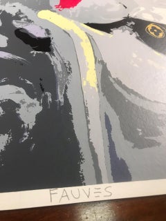 "Mickey under Louis" Silkscreen Print 39"x28" in Ed. 40/50 by John Paul Fauves