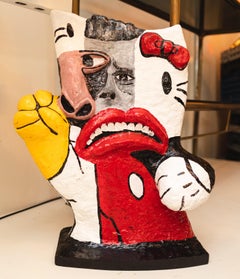 "Hello Kitty Dean" Pop Art Sculpture ( 1/1 ) by John Paul Fauves 