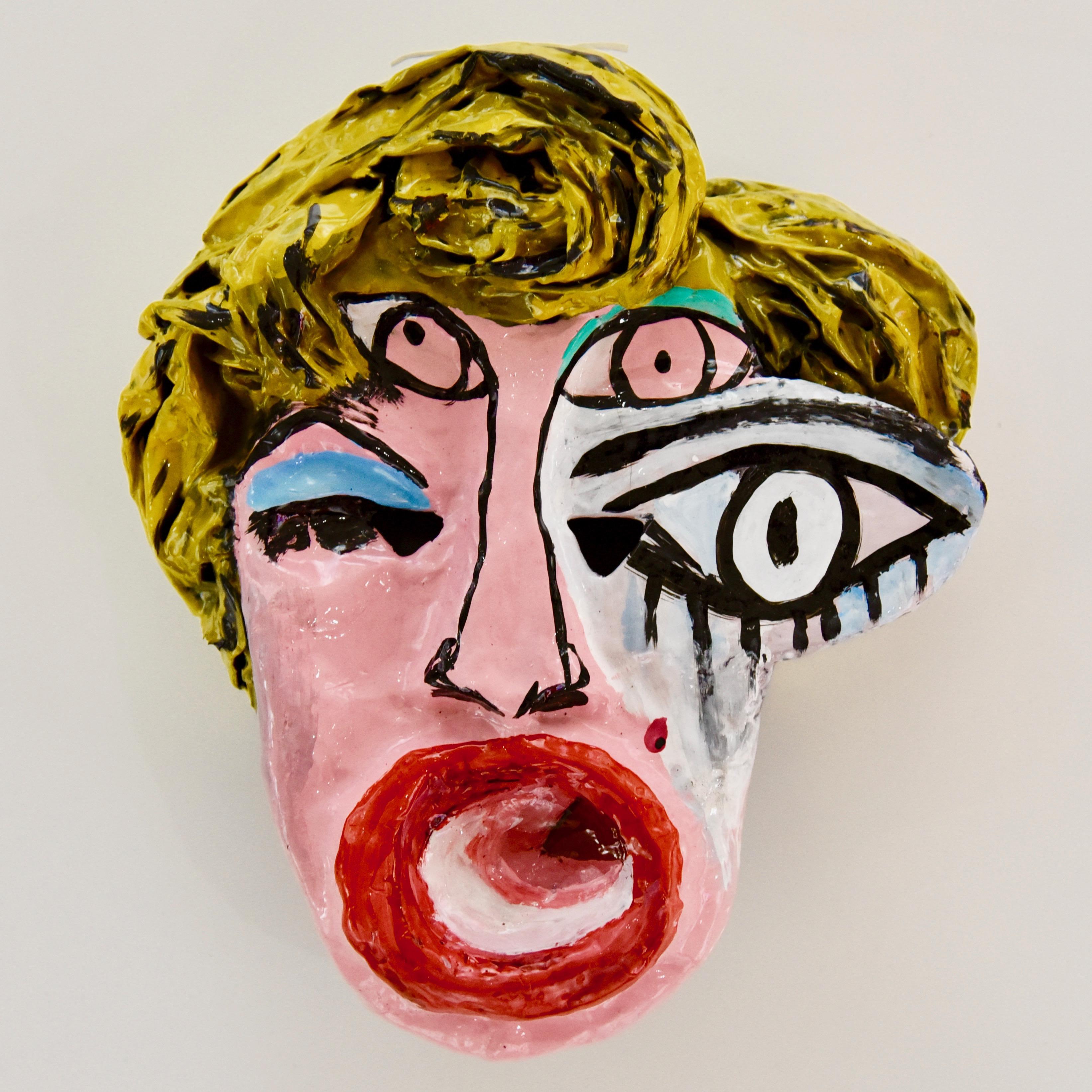 One of a kind collectible mask by John Paul Fauves 
Acrylic over paper mache


ABOUT THE ARTIST: 
John Paul Fauves (born in 1980) is a contemporary Artist from Costa Rica . His artistic journey started at a very young age after he became a student