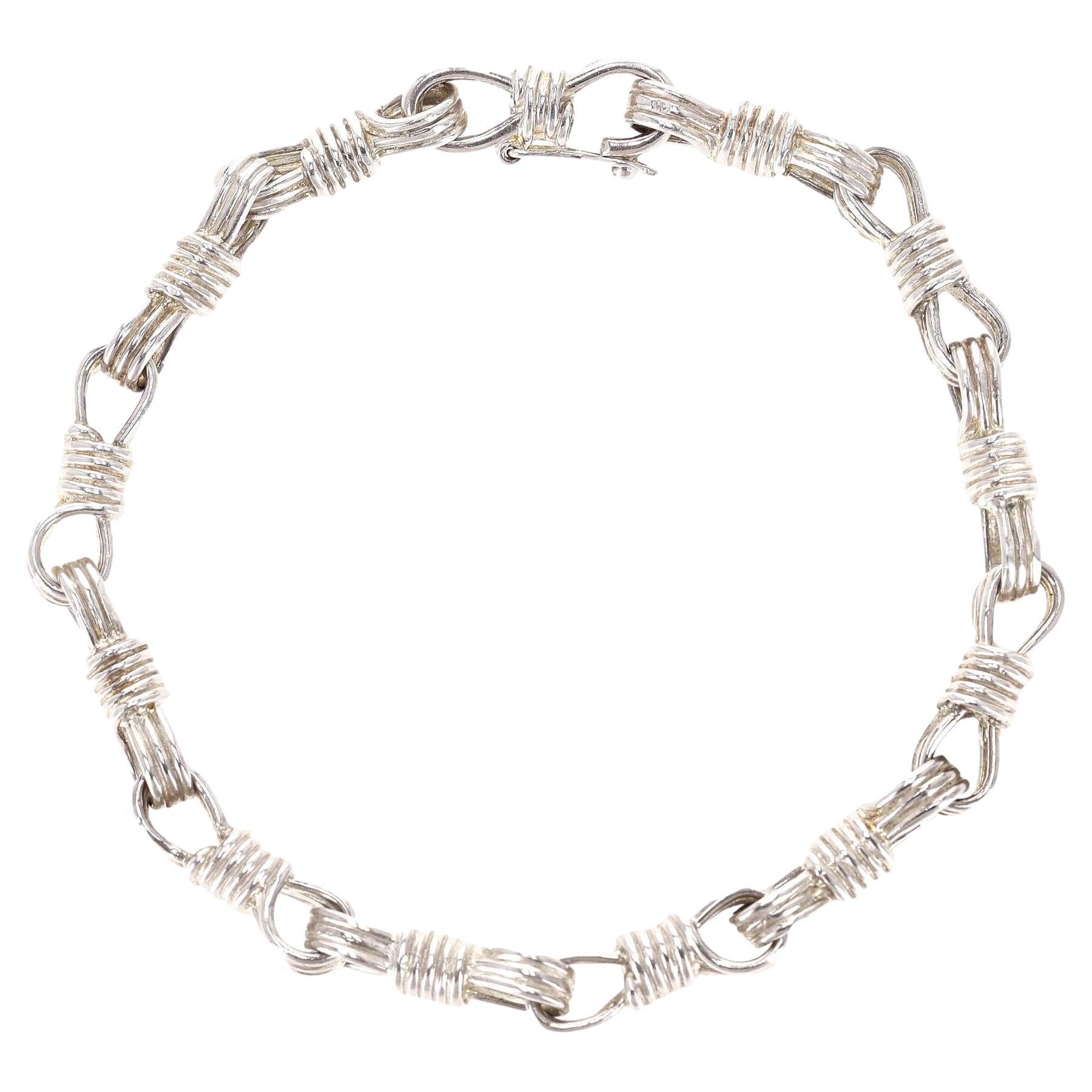 I Paul Gaultier Vintage A Silver Silver Knot Bracelet en vente