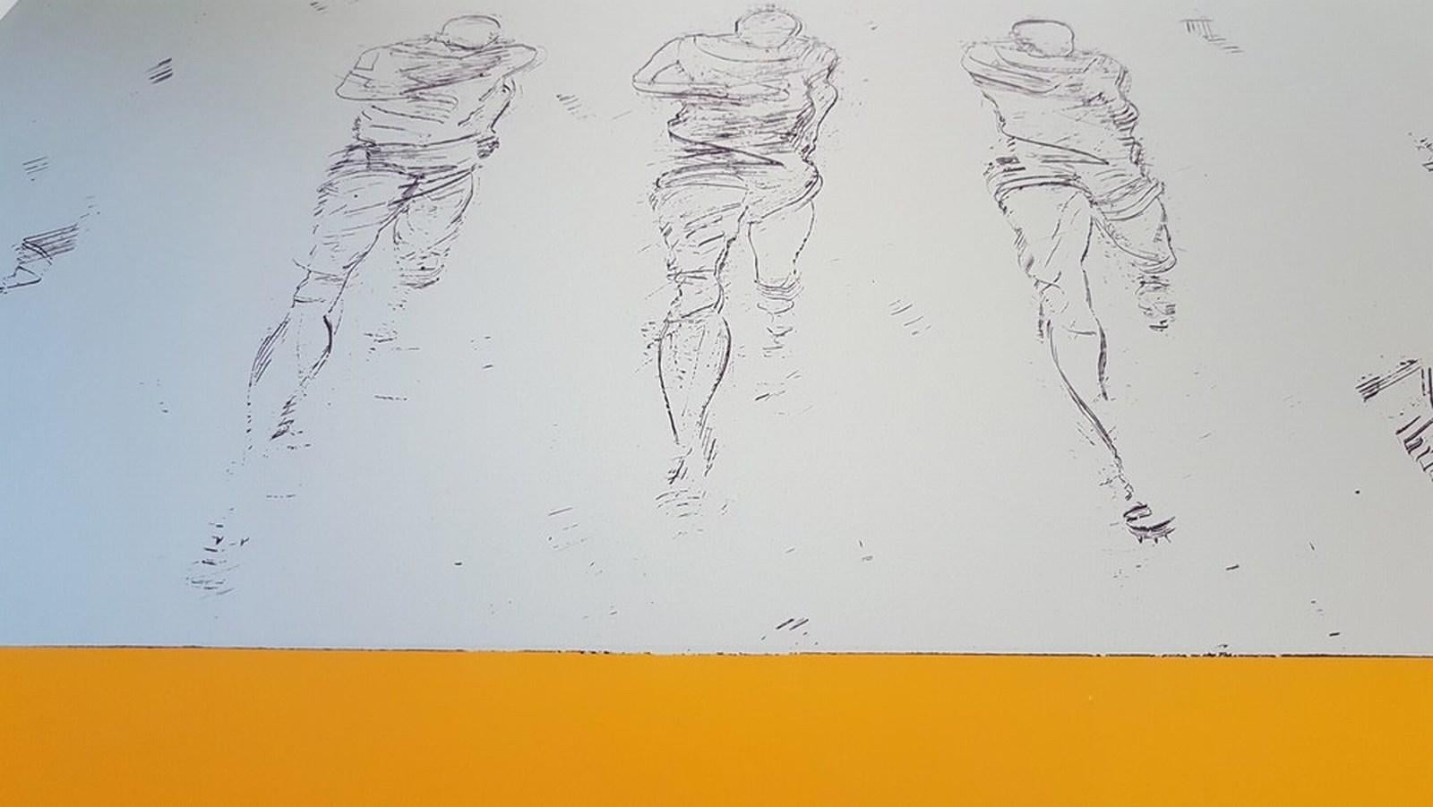 Silver Sprinters - Olympia 1974 (Serigrafia, Astratto, Mid-Century, Moderno) in vendita 7