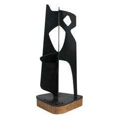 John-Paul Philippe Abstract Sculpture on Wood Base