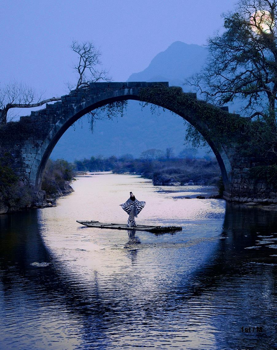 John-Paul Pietrus Color Photograph - Photograph - CiCi's Moon River - framed