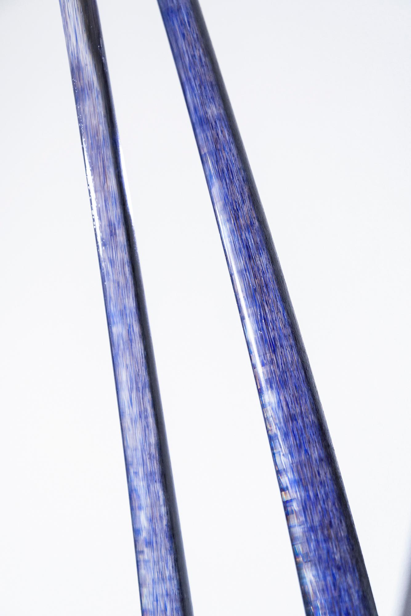 2° of Sky - blue, contemporary, blown glass, wall sculpture For Sale 3