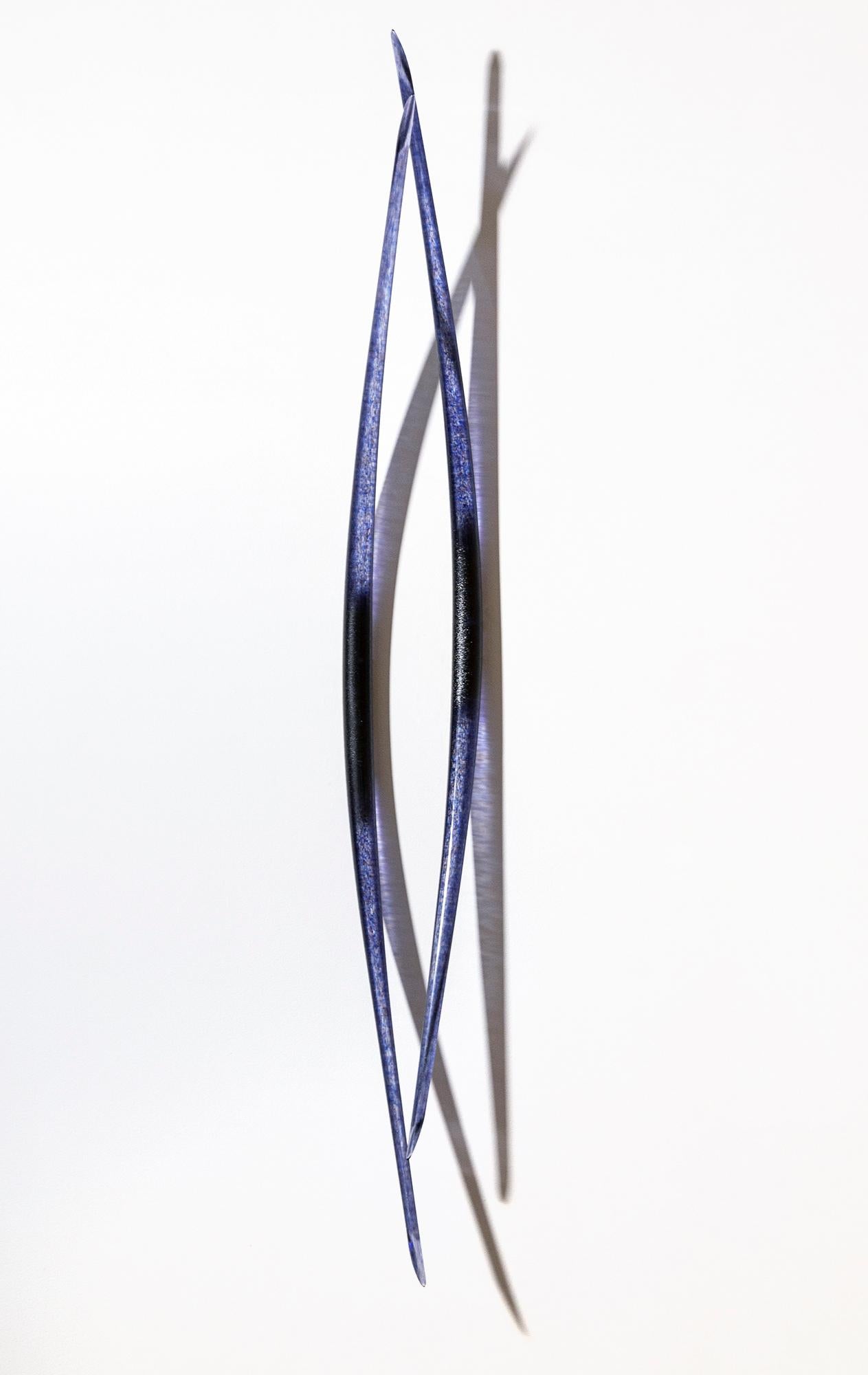 2° of Sky - blue, contemporary, blown glass, wall sculpture - Sculpture by John Paul Robinson
