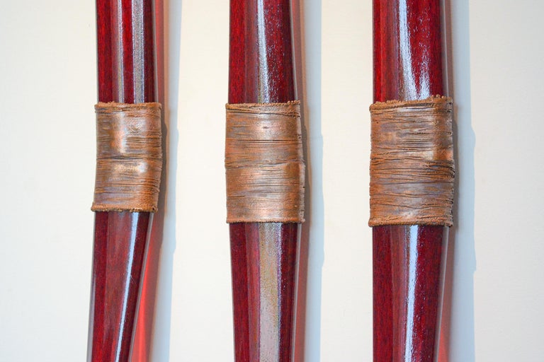 John Paul Robinson Flame Symmetry red, glass, copper, translucent