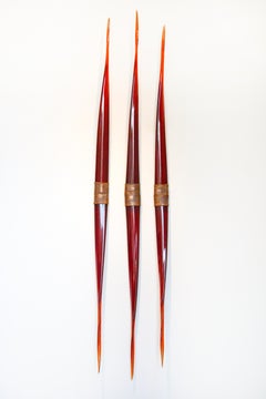 Flame Symmetry - red, glass, copper, translucent, abstract, wall sculpture