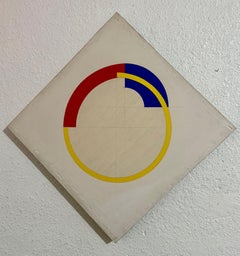 Op Art Hard Edged Abstract Geometric Mod Painting John Pearson