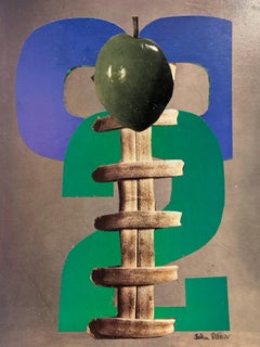 "Football" 2005 Paper Collage NYC Artist John Peters