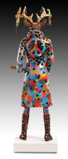 "Scultura a tecnica mista "Cervo