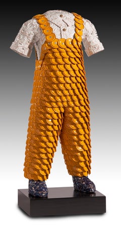 'Nathan' Mixed Media Sculpture Featuring Found Objects