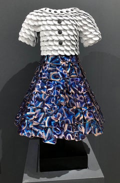 'Nicole' Mixed Media Sculpture Using Found Materials