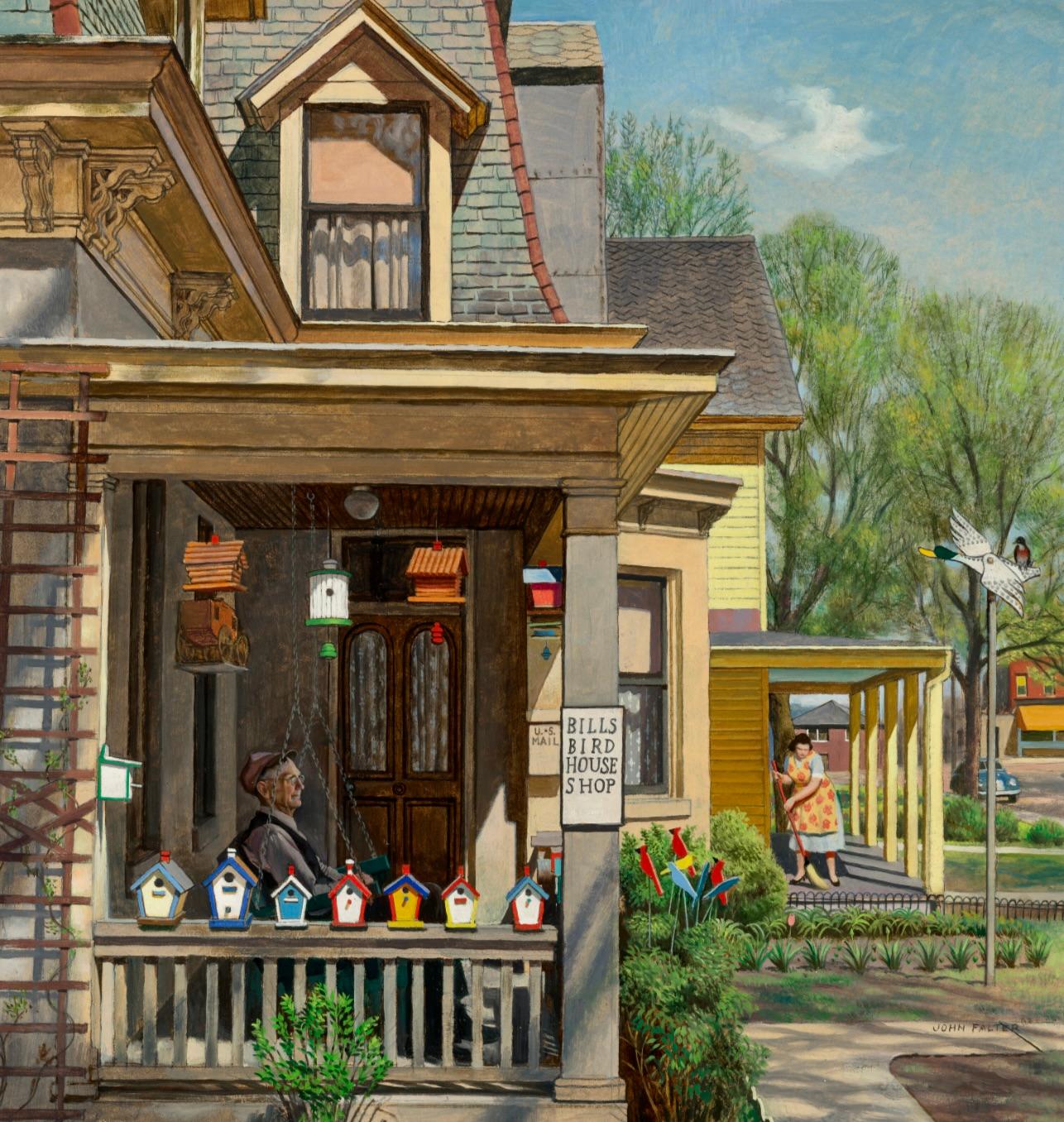 Bill's Bird House, Original Titelbild für die Saturday Evening Post