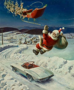 Santa's 1963 Corvette Convertible, Hertz advertisement