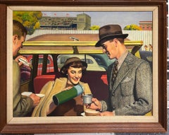 Stadium Party - Golden Age of Illustration