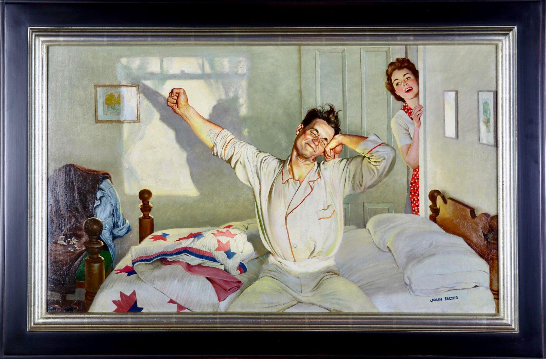 Waking Up - Painting by John Philip Falter