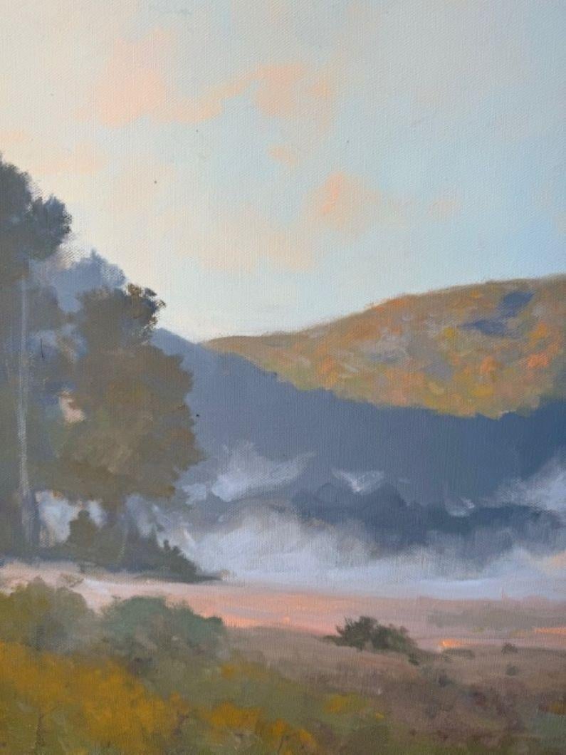 Harbinger to Fall, paesaggio impressionista originale della Scuola del Fiume Hudson 28x36 in vendita 2