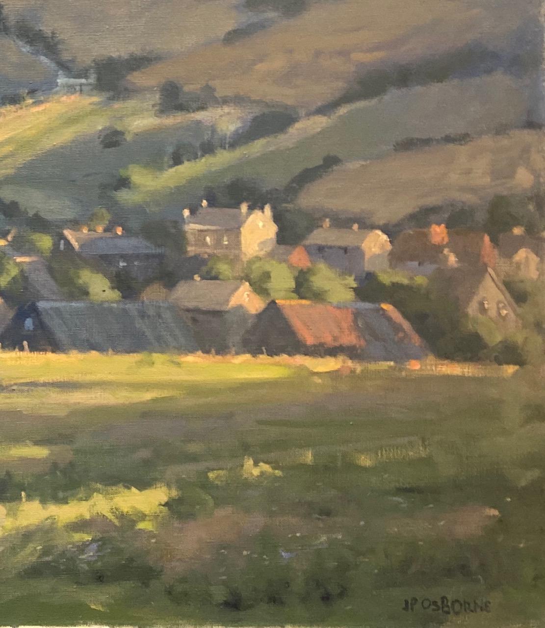 Known for it's timeless charm, the quaint Cotswolds of England are what dreams are made of.  The tranquil majesty overlooking the Winchcomb countryside depicted in this original impressionist landscape exemplifies the warm and inviting feeling of