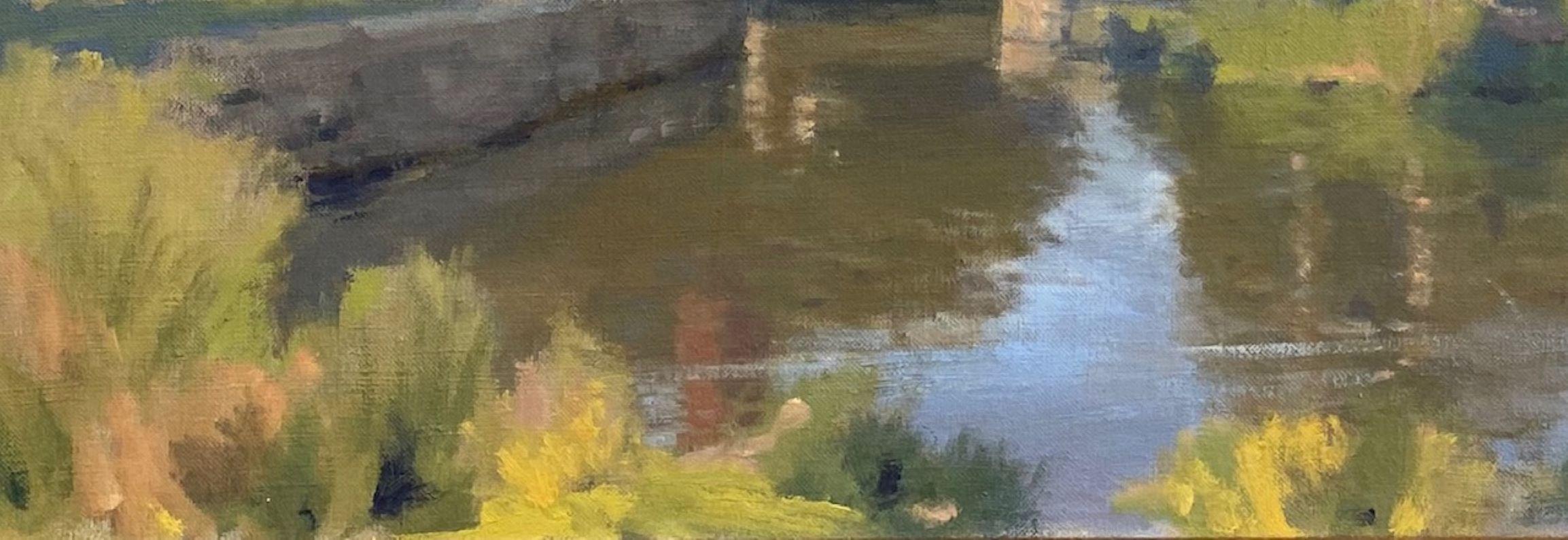 The Mill, First Slaughter, originelle impressionistische englische Landschaft im Angebot 2