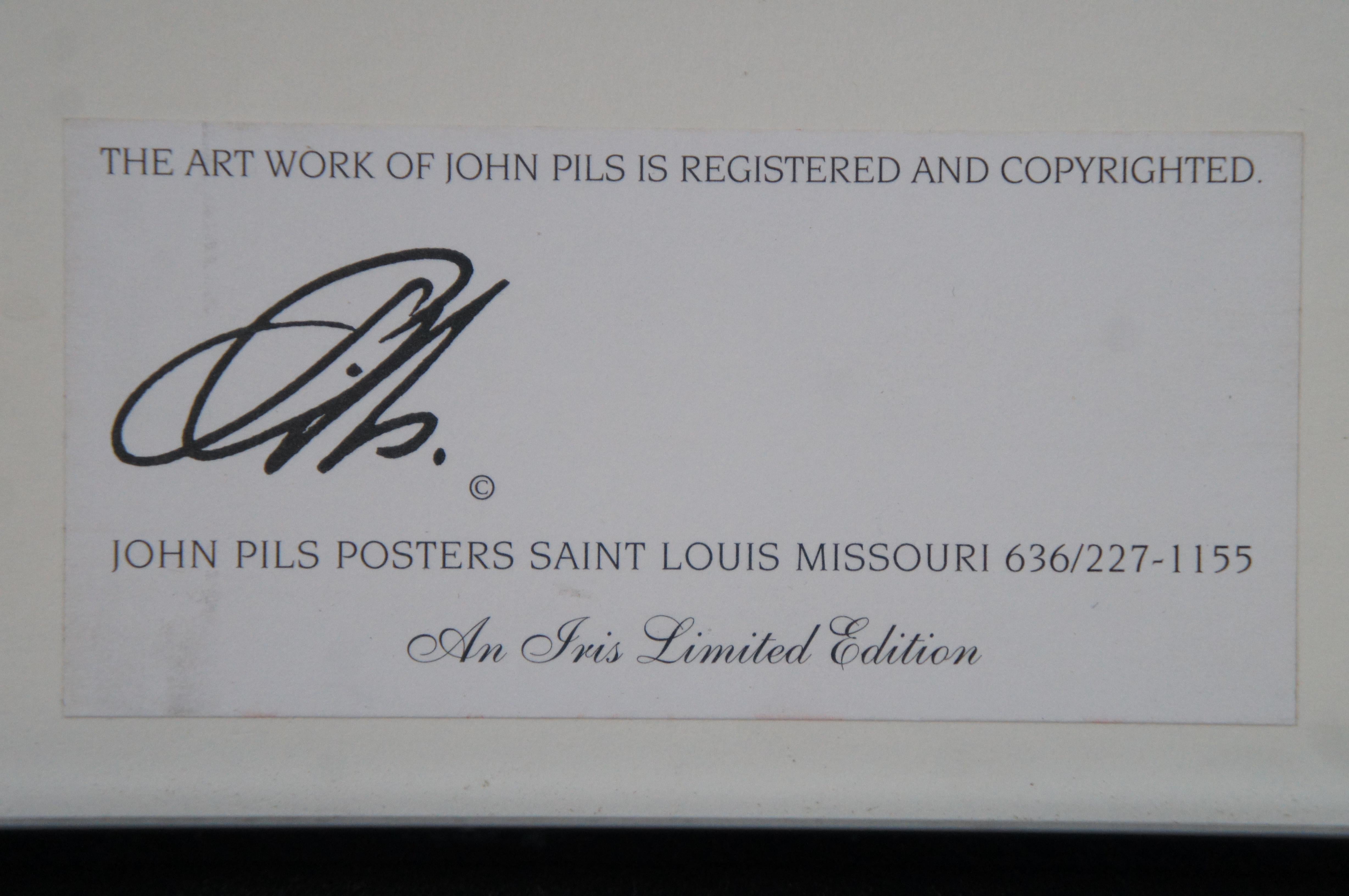 John Pils The City of Saint Louis Signed Cityscape Print 39