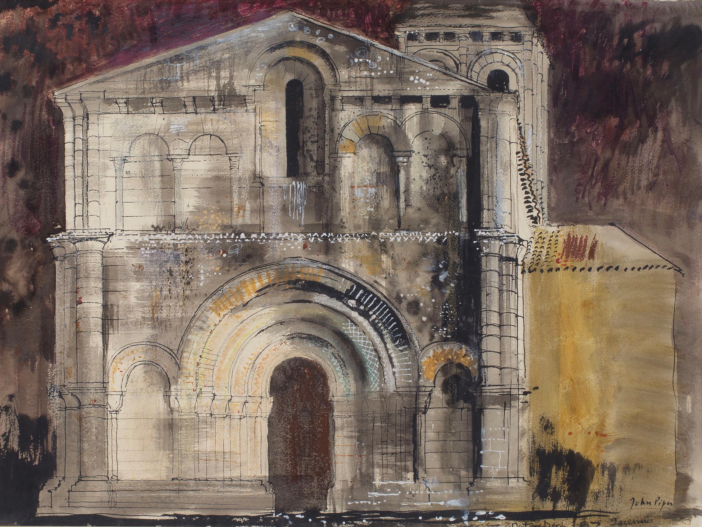 Jazennes 1967 - Painting de John Piper CH