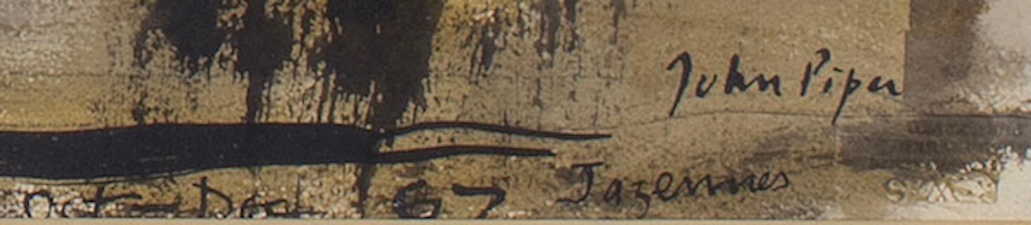 Jazennes 1967 - Painting Abstracto de John Piper CH